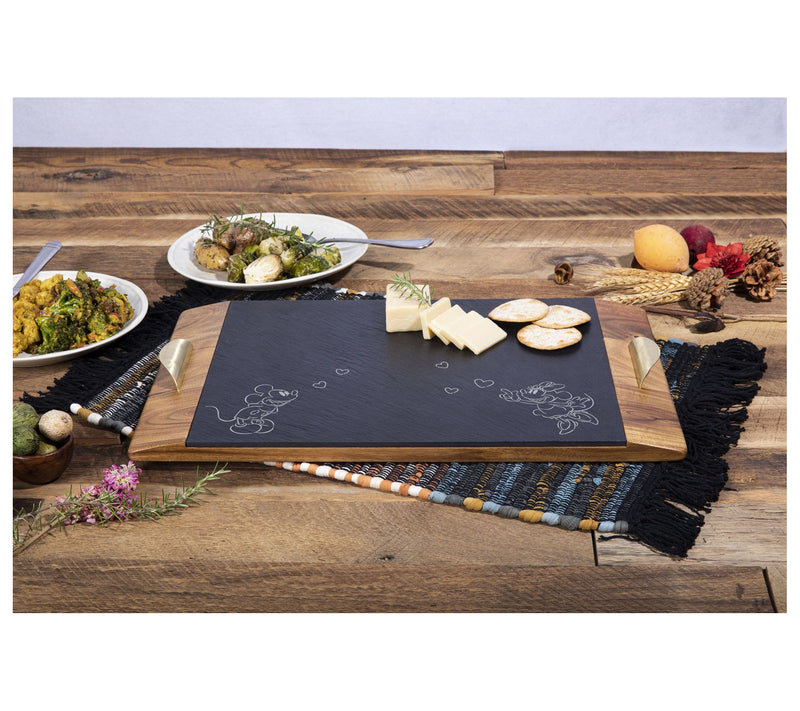 Toscana Mickey & Minnie Mouse Covina Slate Charcuterie Tray — View 6