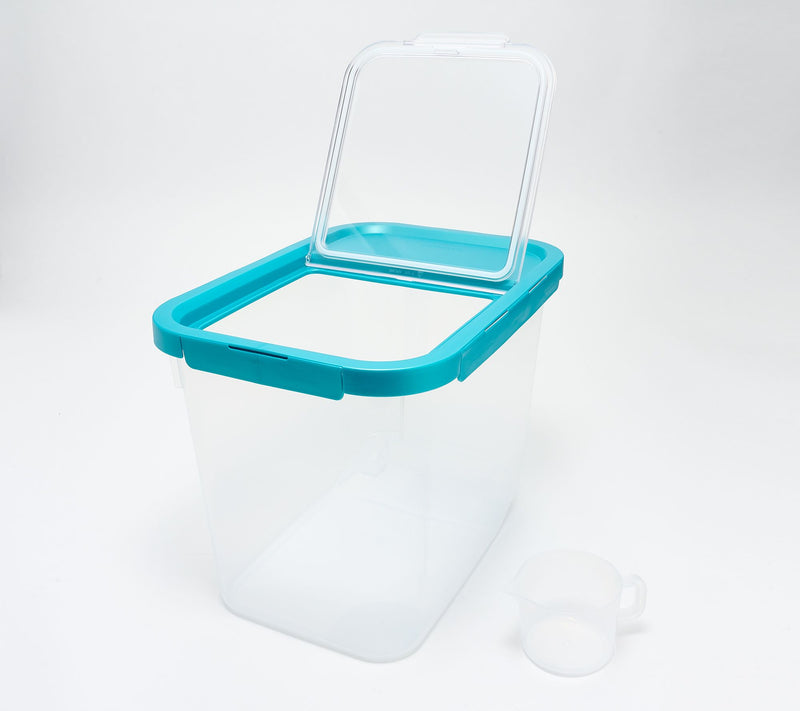 LocknLock 50-Cup Rolling Bulk Storage Container with Scoop — View 2