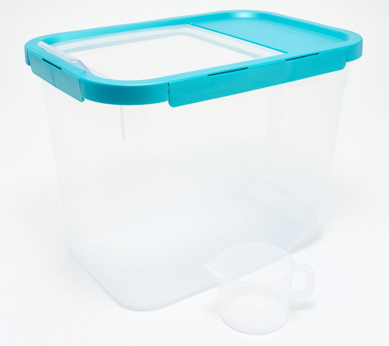 LocknLock 50-Cup Rolling Bulk Storage Container with Scoop — Main view