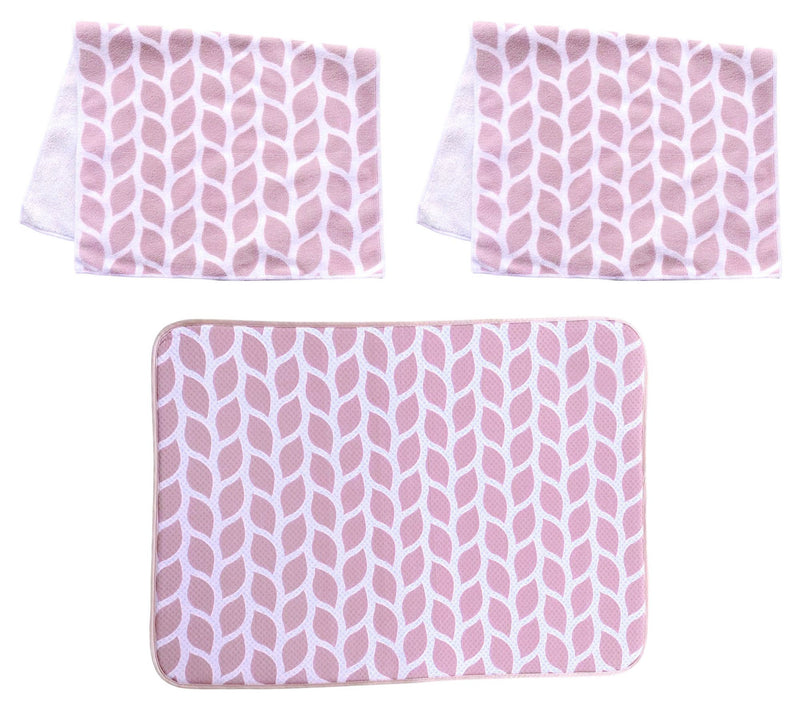Temp-tations XL Drying Mat and (2) Microfiber Towels Set — Main view