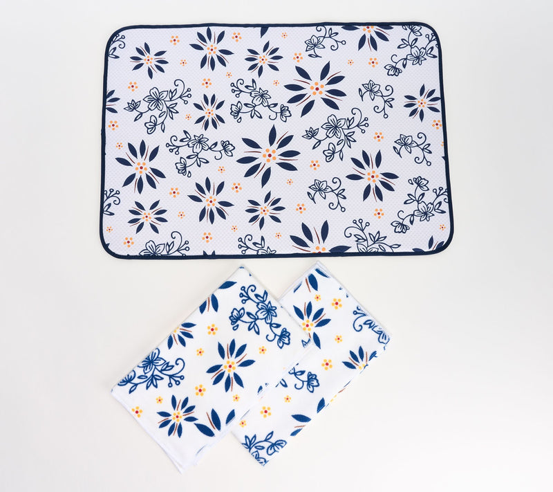 Temp-tations XL Drying Mat and (2) Microfiber Towels Set — View 25