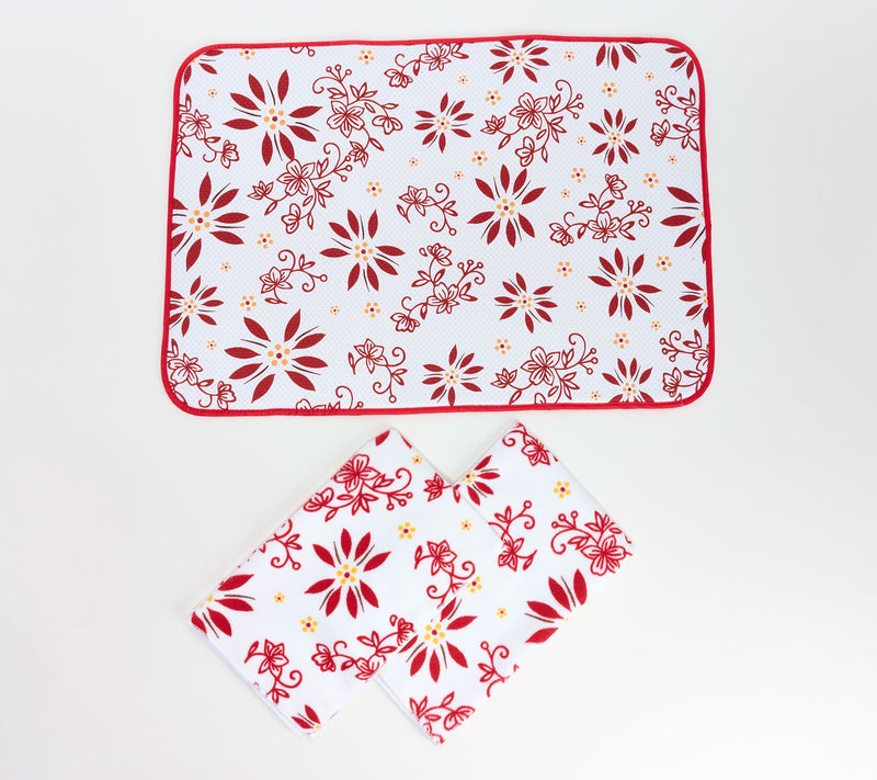 Temp-tations XL Drying Mat and (2) Microfiber Towels Set — View 28