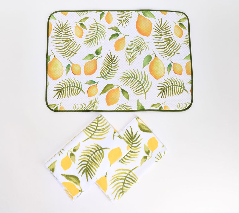 Temp-tations XL Drying Mat and (2) Microfiber Towels Set — View 33