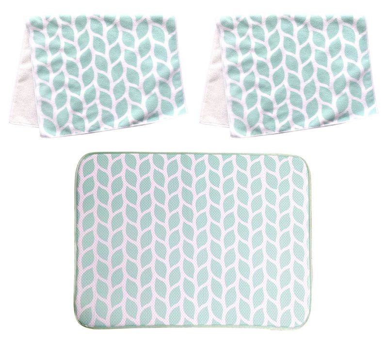 Temp-tations XL Drying Mat and (2) Microfiber Towels Set — View 5