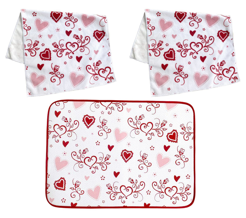 Temp-tations XL Drying Mat and (2) Microfiber Towels Set — View 7