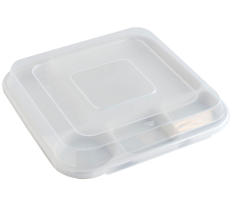 Nordic Ware Divided Dinner Tray with Cover — Main view