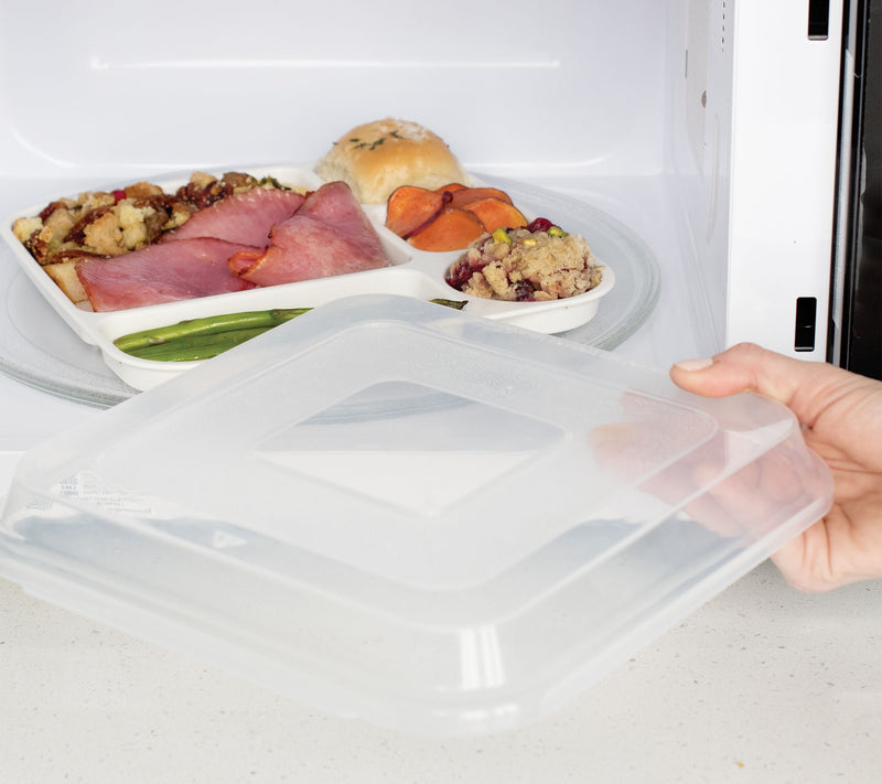 Nordic Ware Divided Dinner Tray with Cover — View 7
