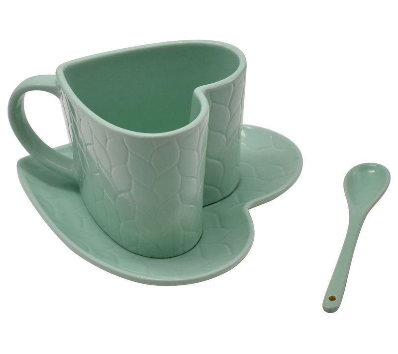 Temp-tations Carved Willow 18-oz Figural Mug with Plate and Spoon — Main view