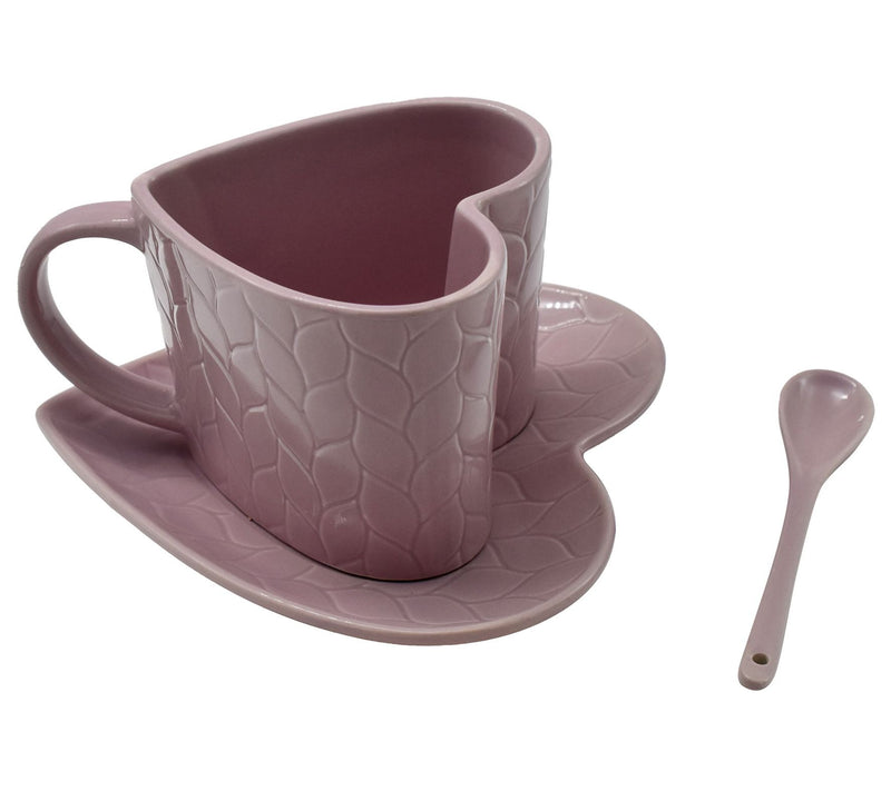 Temp-tations Carved Willow 18-oz Figural Mug with Plate and Spoon — View 7