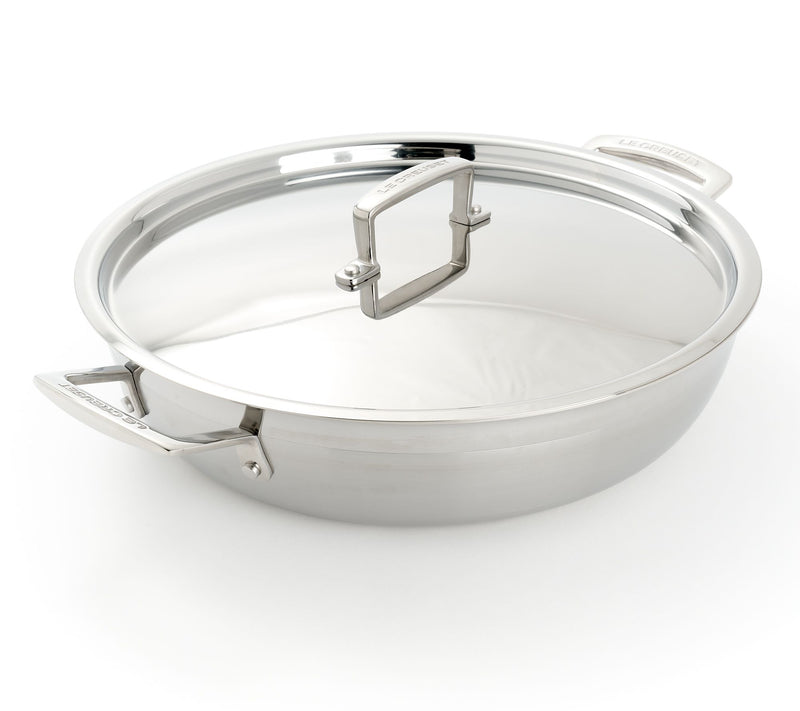 Le Creuset 5-qt Stainless Steel Braiser with Lid — Main view