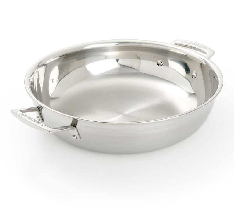Le Creuset 5-qt Stainless Steel Braiser with Lid — View 2