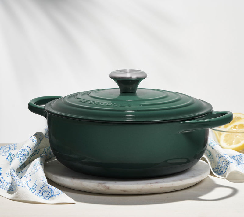 Le Creuset 3.5-qt Signature Sauteuse w/ Cast Iron Lid — View 16
