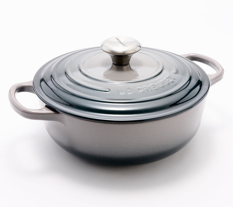 Le Creuset 3.5-qt Signature Sauteuse w/ Cast Iron Lid — View 9