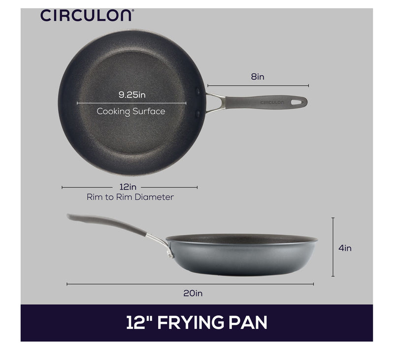 Circulon A1 Ser ies-Scratch Def ense Nonstick 1 2in Frying Pan — View 2