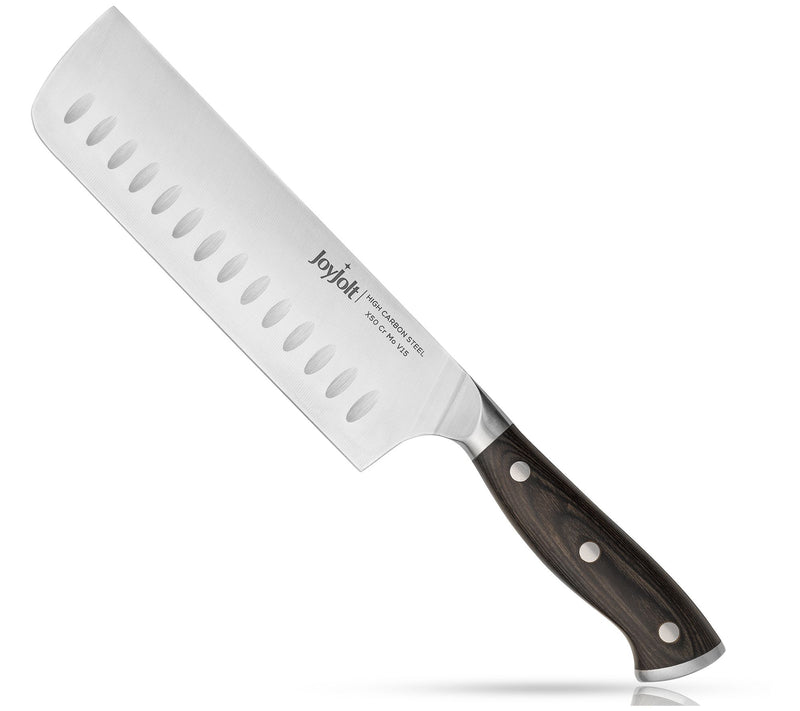 JoyJolt High Carbon Steel 7" Nakiri Knife — View 5