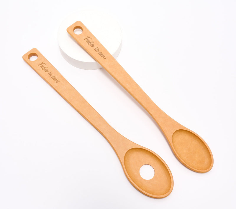 Fabio 2pc Dishwasher Safe Wooden Utensil Set — View 7