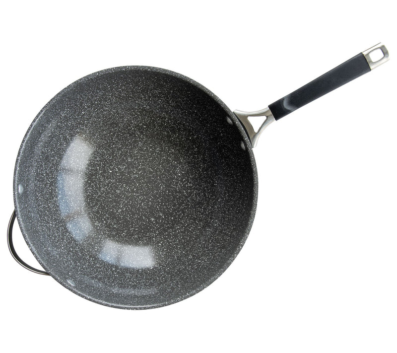 Nordic Ware Verde Ceramic Nonstick Spun 12" Wok — View 4