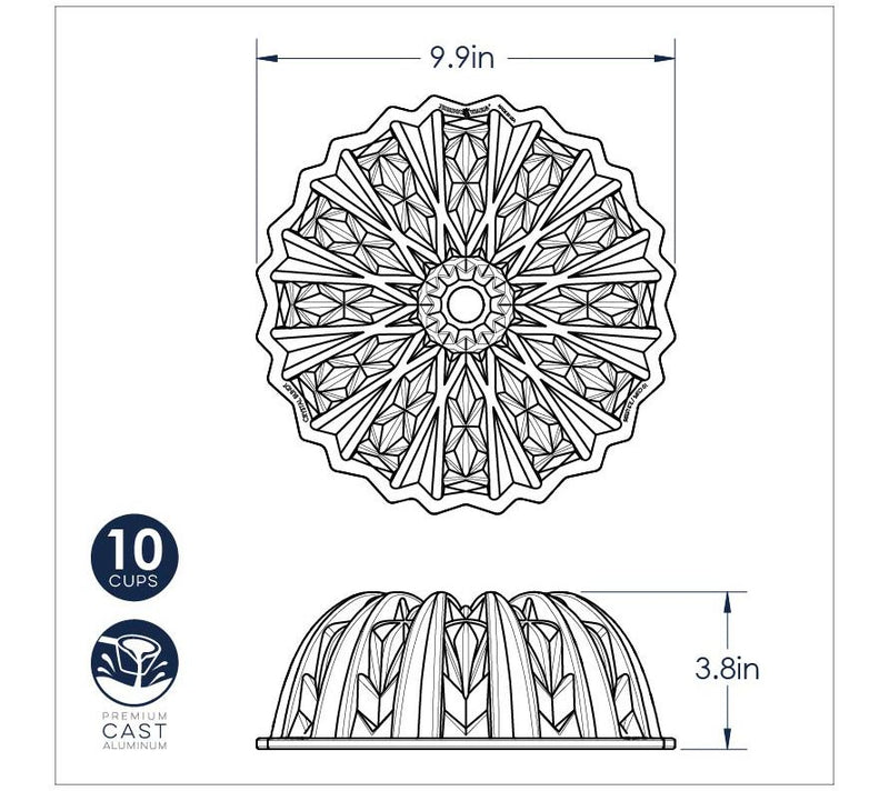 Nordic Ware Cut Crystal Bundt Pan — View 6