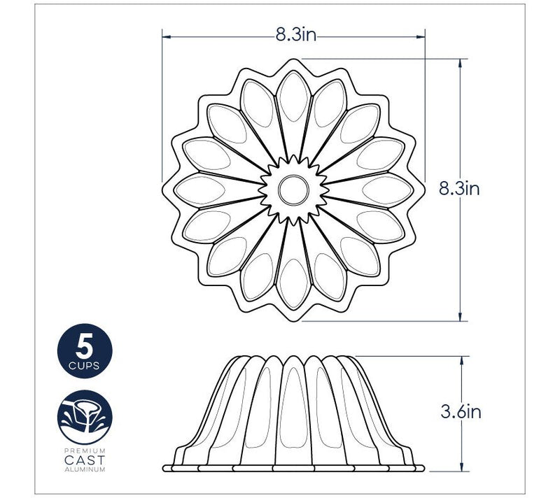 Nordic Ware Lotus Bundt Pan — View 5