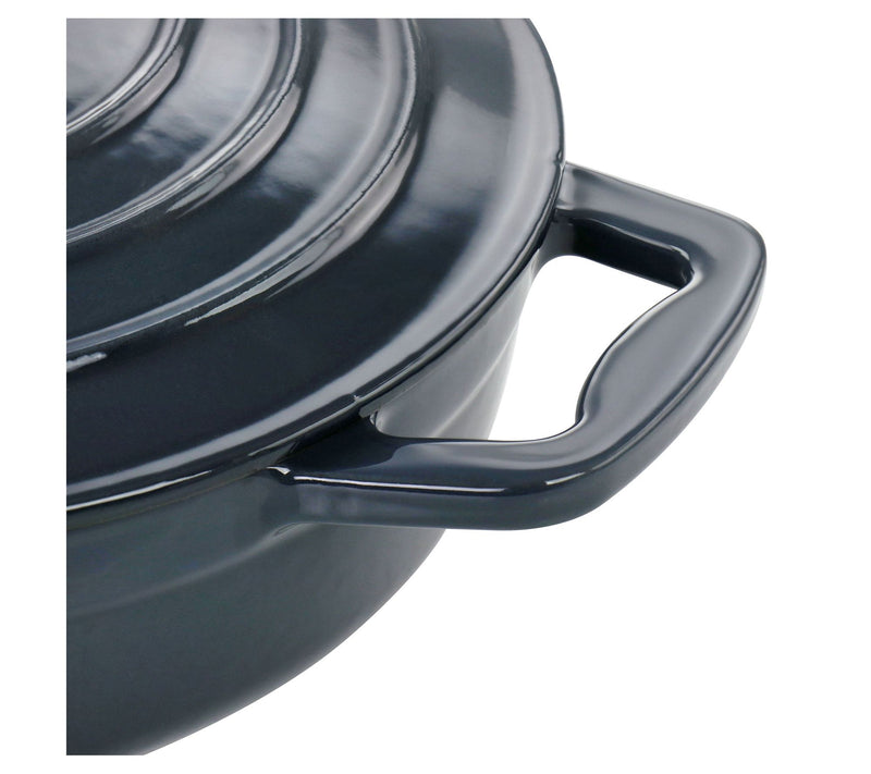 MegaChef 2 Quart Round Enameled Cast Iron Braiser Pan — View 10