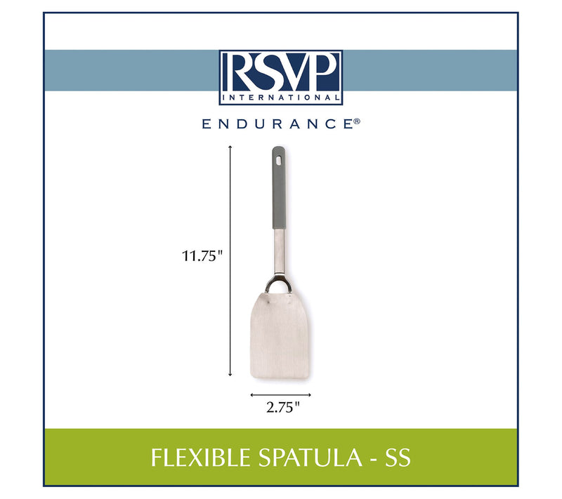 RSVP Stainless Steel Flexible Spatula — View 4