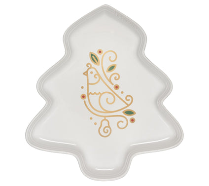 Le Creuset Noel Tree Platter with Partridge