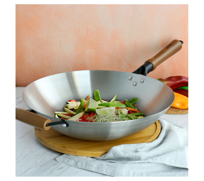Oster Sangerfield 14 in Stainless Steel Flat Bottom Wok — View 8