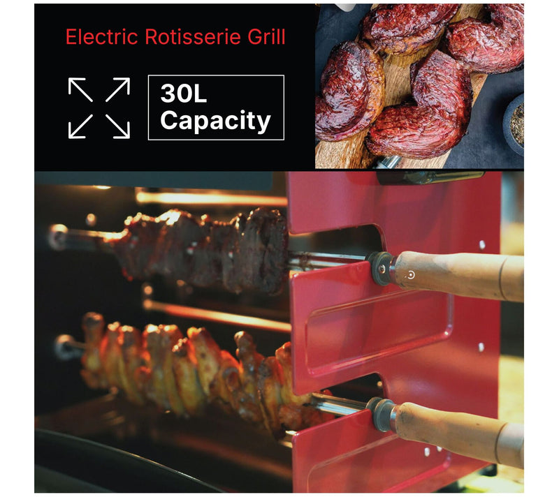 Brazilian Flame 2-Skewer Brazilian RotisserieElectric Grill — View 10