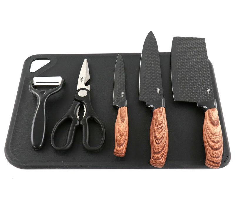 Oster Gunderson 6-Piece Black Stainless Steel Cutlery Set — Main view