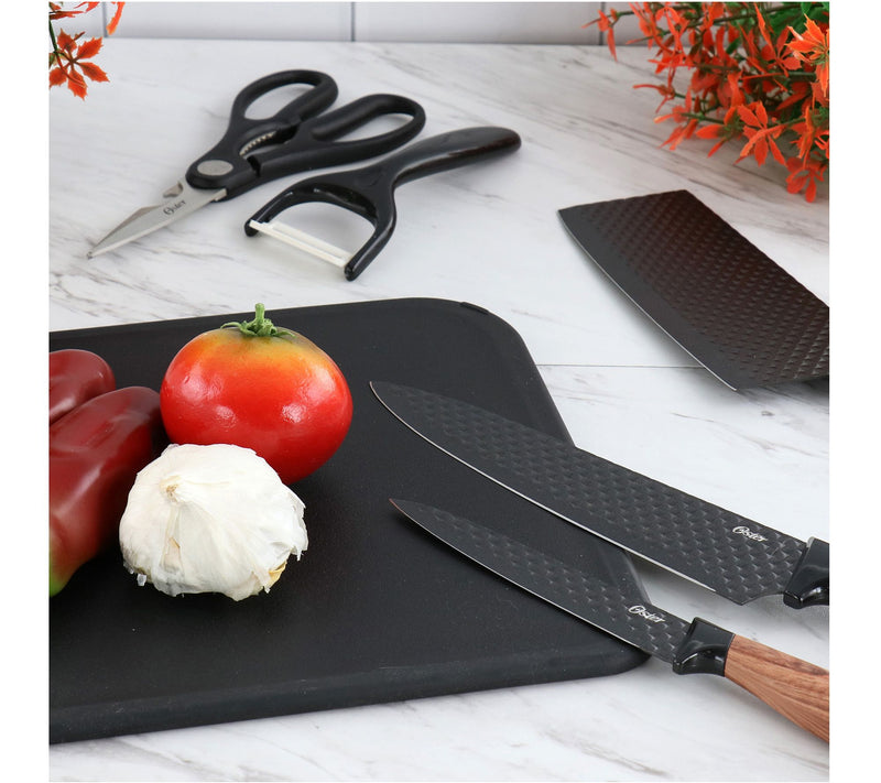 Oster Gunderson 6-Piece Black Stainless Steel Cutlery Set — View 9