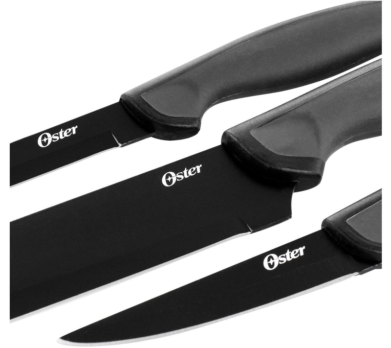 Oster Slice Craft 3 Piece Stainless Steel Cutlery Set in Blac — View 6