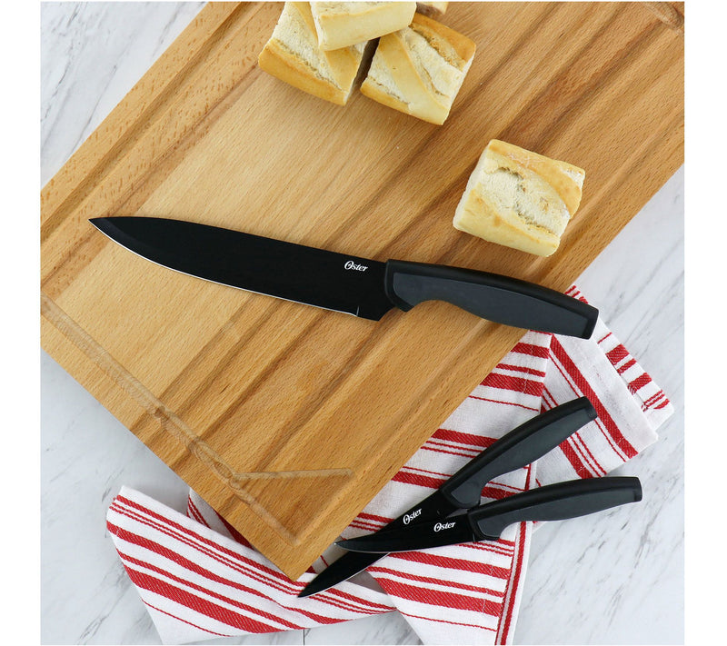 Oster Slice Craft 3 Piece Stainless Steel Cutlery Set in Blac — View 8