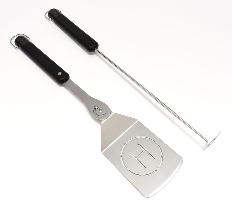 Henning Lee 2-Pc Grilling Pivot Spatula & Meat Hook Tool Set — View 8