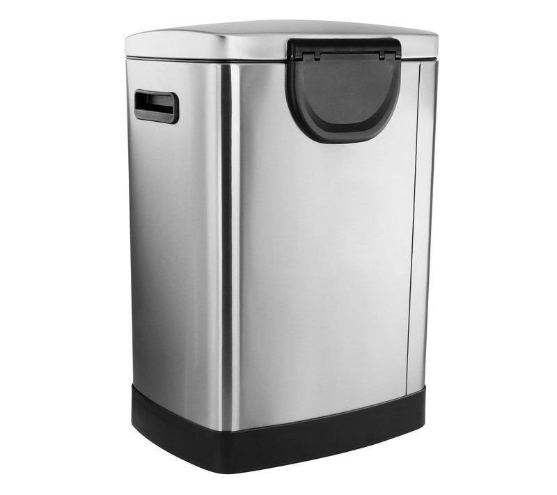 Elama 40-Liter 2-Compartment Large 10.6-Gallontep Trash Bin — View 4