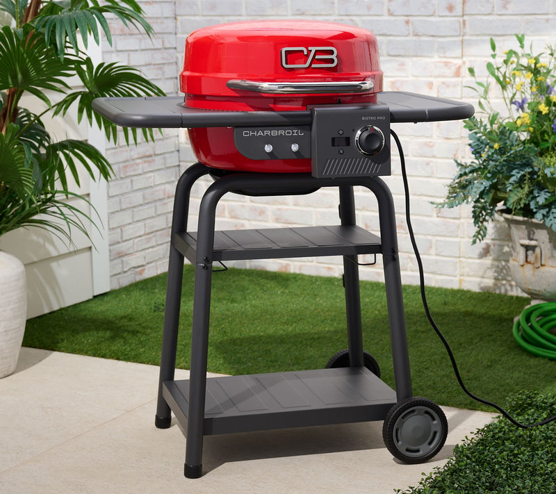 CharBroil Bistro Pro Electric Outdoor Grill + Griddle w/Cover — Main view