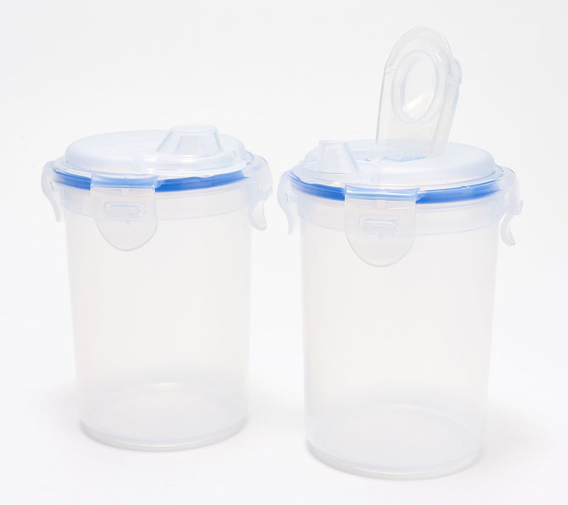 LocknLock Set of (2) 2-Cup Sauce Bottles w/ Locking Lids — View 12