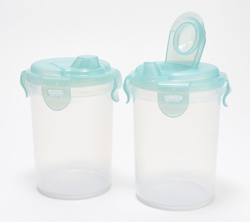 LocknLock Set of (2) 2-Cup Sauce Bottles w/ Locking Lids — View 13