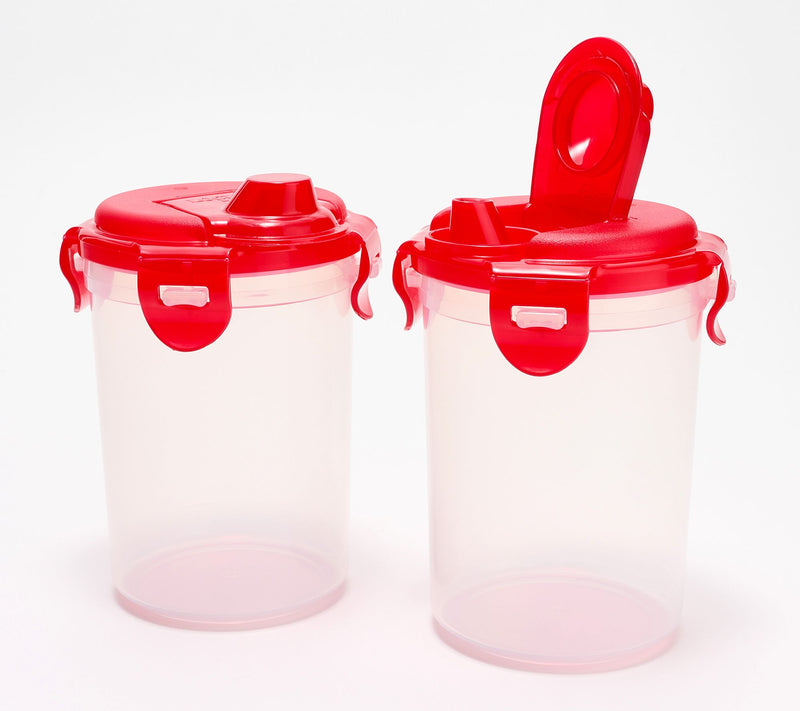 LocknLock Set of (2) 2-Cup Sauce Bottles w/ Locking Lids — View 15