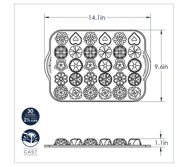 Nordic Ware Bundt Tea Cakes & Candies Pan — View 5