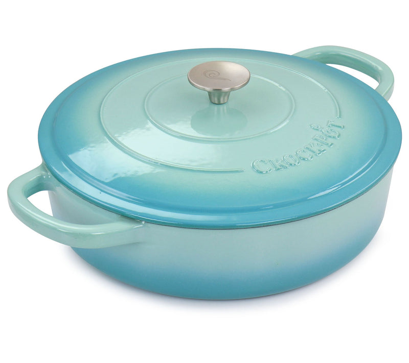 Crock-Pot Artisan 5 Quart Round Enameled Cast I ron Braiser Pa — View 6