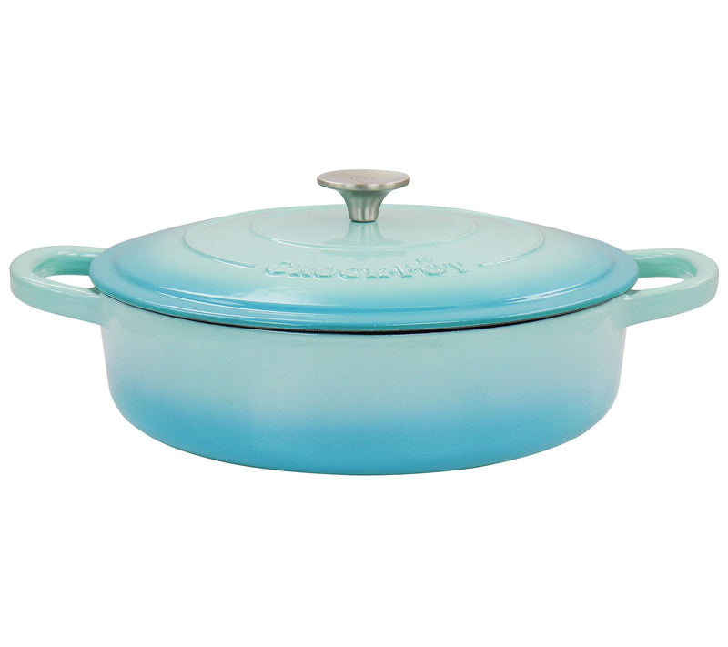 Crock-Pot Artisan 5 Quart Round Enameled Cast I ron Braiser Pa — View 3