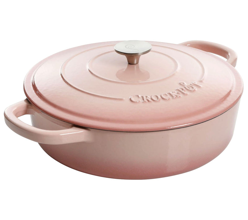 Crock-Pot Artisan 5 Quart Round Enameled Cast I ron Braiser Pa — View 5