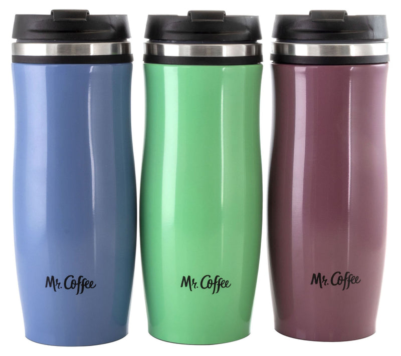 Mr. Coffee 12.5 Oz Stainless Steel Insulated Travel Mug Set — Main view