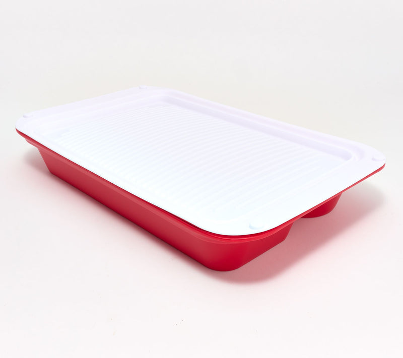 Henning Lee BBQ Prep Tray with Lid & Marinating Brush — View 2