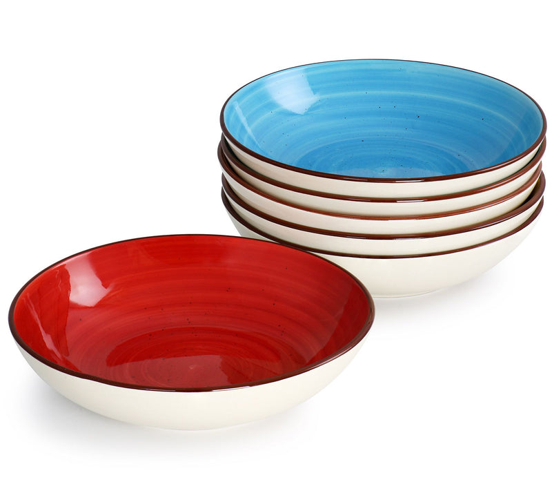 Elama Sebastian 24-Piece Double Bowl StonewareDinnerware Set — View 6