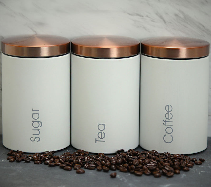 MegaChef Kitchen Storage 3 Piece Sugar, Coffeeand Tea Set — View 5