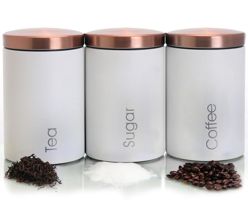 MegaChef Kitchen Storage 3 Piece Sugar, Coffeeand Tea Set — View 6