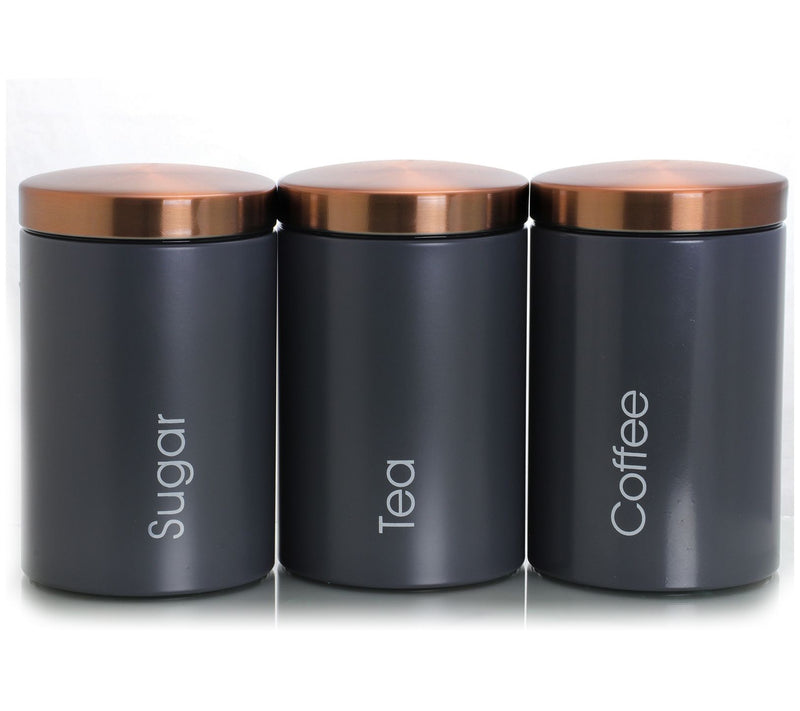MegaChef Kitchen Storage 3 Piece Sugar, Coffeeand Tea Set — View 10