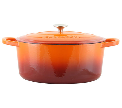 Crock Pot Artisan 7 Quart Enameled Cast Iron Oval Dutch Oven