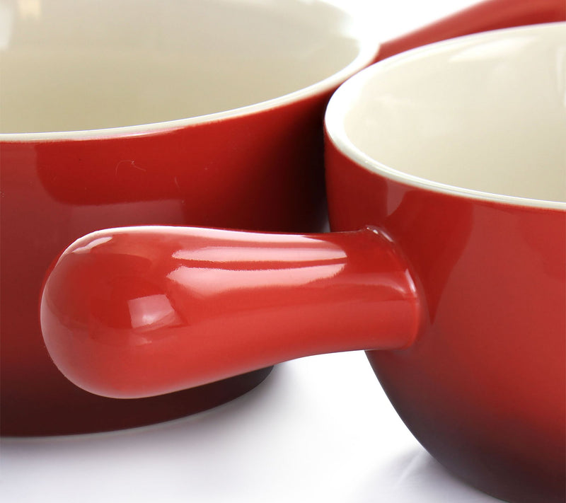 Crock-Pot 2 Piece Stoneware 22oz Soup Bowl Setw/ Long Handles — View 5